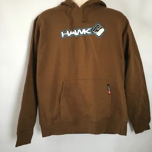 TONY HAWK Men's Hoodie Brown Cotton Blend Size M
